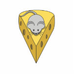 Mouse on cheese photo cut outs