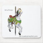 Mouse pad - Carousel Horse - LIME KISSES