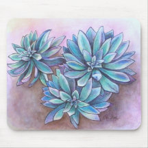Mouse pad Echeveria succulents