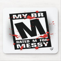 Mouse Pad - Rated M for Messy mousepads by BlackWaterOps Mouse Pad - Rated M for Messy mousepads