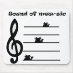 Mouse pad "sound of mew-sic"