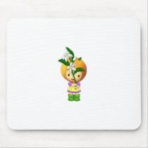 Mouse Pad - Tangerine mousepads by lilgreenpatch Mouse Pad - Tangerine mousepads