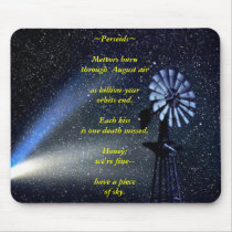 Mouse Pad W/ my Poem "Perseids" on it mousepads