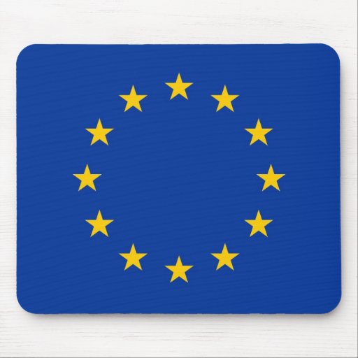 Mouse pad with Flag of European Union