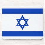 Mouse pad with Flag of Israel