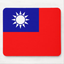 Mouse pad with Flag of Taiwan