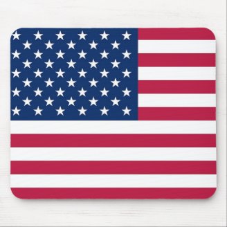 Mouse pad with Flag of the USA