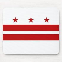 Mouse pad with Flag of Washington DC - USA