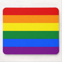 Mouse pad with LGBT Rainbow Flag