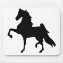 Mouse pad with Saddlebred silhouette mousepads by suziec Mouse pad with Saddlebred silhouette mousepads