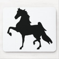 Mouse pad with Saddlebred silhouette mousepads