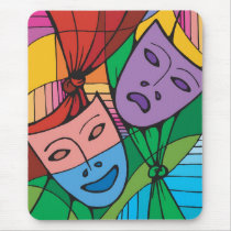 Mouse Pad with the Theatre Masks mousepads