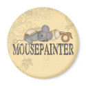 Mouse Painter magnets by CuteArt Mouse Painter magnets