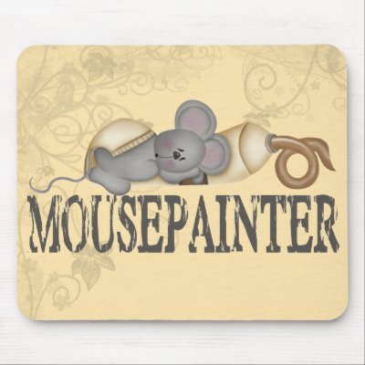 Mouse Painter Mouse Mats by CuteArt