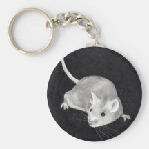 MOUSE: PENCIL REALISM ART KEY CHAIN