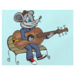 Mouse Playing Guitar flyers