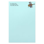 Mouse Playing Guitar Stationery Paper