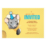 Mouse & Polka Dots Birthday Party Invitations invitations