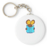 Mouse The Book Worm Keychain