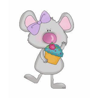 Mouse with Cupcake Tshirts and Gifts shirt