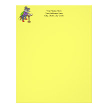 Mouse Writing Letter Letterhead Template