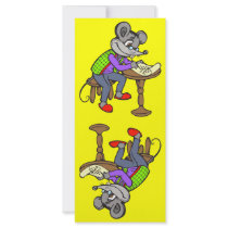 Mouse Writing Letter Personalized Rack Card