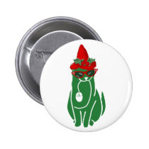 Mousebreath Christmas Cat buttons