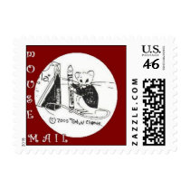 MouseMail Postage Stamp by Dawn The Artist