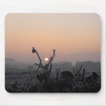 mousemat/frosted field at dusk, Scotland mousepads by Bourach mousemat/frosted field at dusk, Scotland mousepads