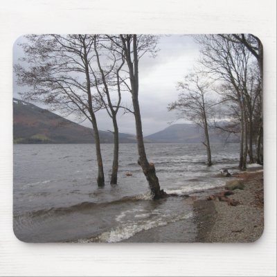 Mousemat of Loch Earn Mouse Pads by Bourach