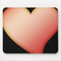 Mousemat Red Heart, Customizable Image & Backgroun Mousepads