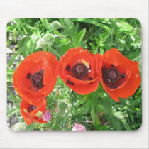 MOUSEMAT/SCARLET POPPIES2 mousepads
