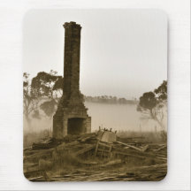 Mousemat - Sepia Huff and Puff Vertical