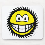 Circle saw smile   mousepad