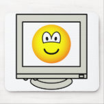 Computer screen emoticon   mousepad