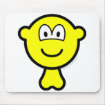 Buddy icon with balls   mousepad