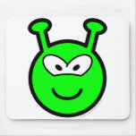 Green alien buddy icon   mousepad