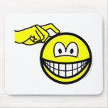 Head scratching smile   mousepad