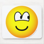 Looking right emoticon   mousepad
