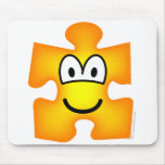 Jigsaw piece emoticon   mousepad