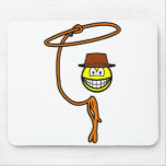 Cowboy lasso smile   mousepad