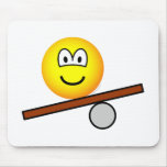 Balance board emoticon   mousepad