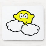 Partly cloudy buddy icon   mousepad