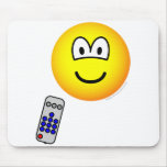 Tv remote emoticon   mousepad