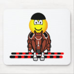 Horse show jumping emoticon Olympic sport Equestrian mousepad