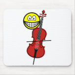 Cello playing smile   mousepad