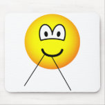 Flossing emoticon Dental floss  mousepad