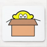Cardboard boxed buddy icon   mousepad