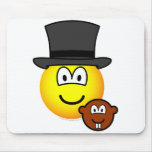 Groundhog day emoticon   mousepad
