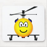 Helicopter emoticon   mousepad